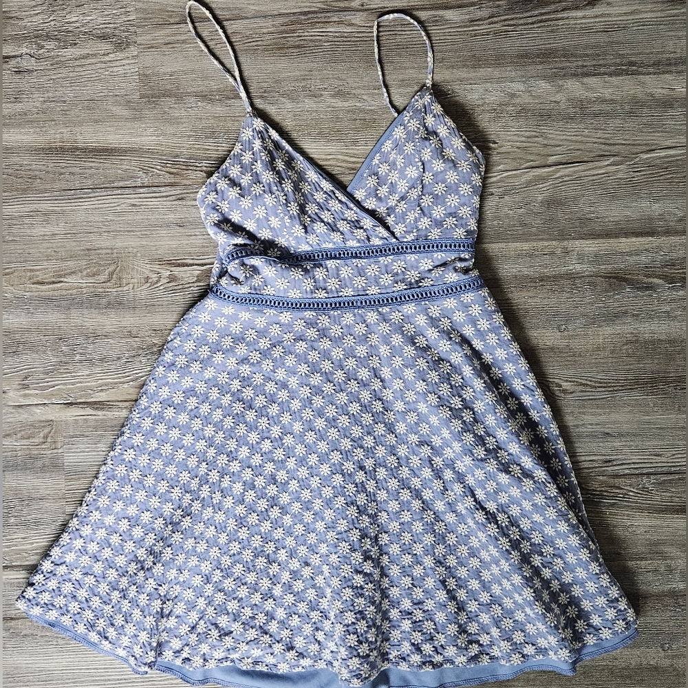 Francesca's June & Ivy Blue Sun Dress